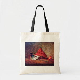 Bolso De Tela La cesta de la fresa de Chardin Jean-Baptiste Sim