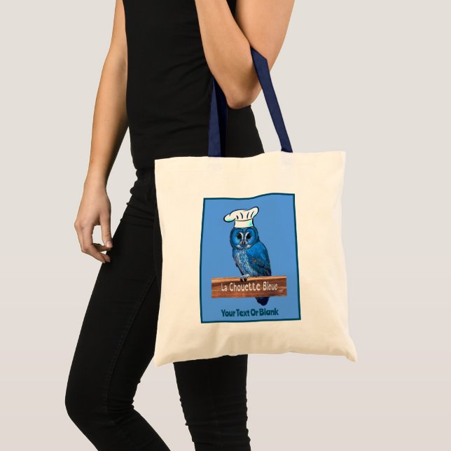 Bolso De Tela La Chouette Bleue Cafe (Anverso (producto))