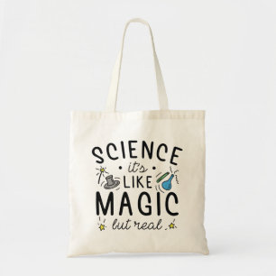 Bolso De Tela La ciencia es como la magia pero real