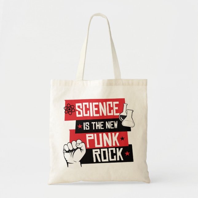 Bolso De Tela La ciencia es la nueva roca del punk (Frente)