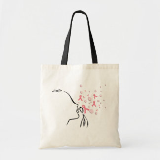Bolso De Tela La cinta rosada me fijó libre