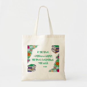 Bolso De Tela La cita de Cicero en bibliotecas