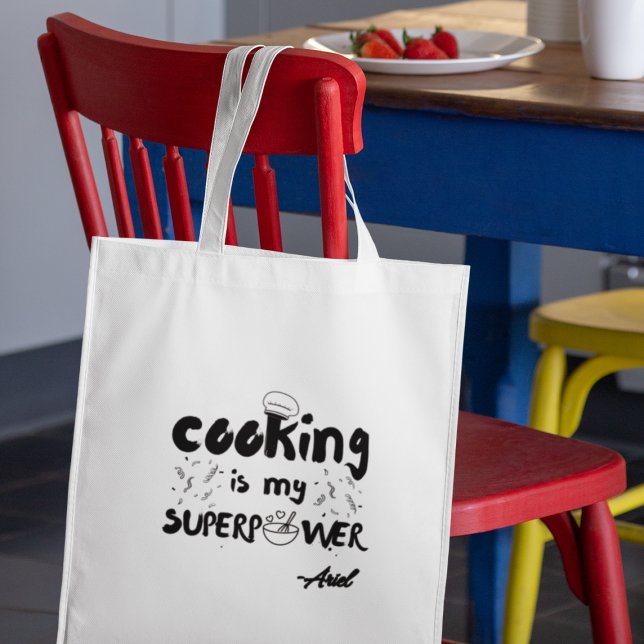 Bolso De Tela La cocina personalizada es mi regalo divertido de  (Order now and let them proudly display their culinary superpower wherever they go!)