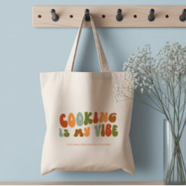 Bolso De Tela La Cocina Retro Groovy es Mi Vibra, Chef, Cocinero
