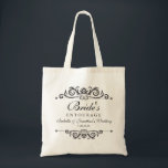 Bolso De Tela La comitiva de la novia personalizada boda<br><div class="desc">Agradezca sus damas de honor, la criada del honor, el florista, la Madre-de--novia y a cada una en comitiva la "de la novia" con la esta bolsa de asas personalizada simple con todo elegante. Perfeccione para mantener las fuentes del día de boda, los zapatos, el maquillaje, el etc. organizados. Añada...</div>
