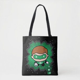 Bolso De Tela La Cónica Linterna Verde Volando por el espacio