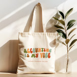 Bolso De Tela La contabilidad groovy de los años 70 es mi opinió<br><div class="desc">Regale este tote de 'Contabilidad es mi opinión' al contable en su vida.</div>