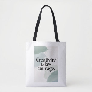Bolso De Tela La creatividad requiere coraje