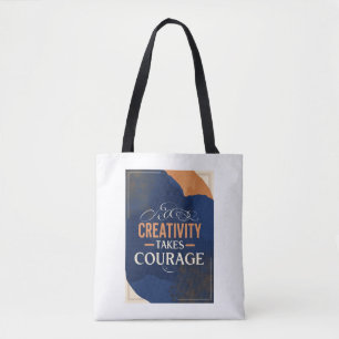 Bolso De Tela La creatividad requiere valentía