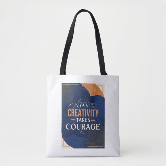 Bolso De Tela La creatividad requiere valentía (Anverso)
