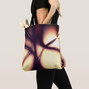 Bolso De Tela La crema beige quemada bajo una línea brillante pa