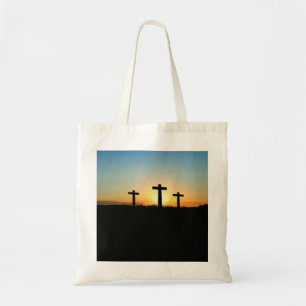 Bolso De Tela La crucifixión cruza al atardecer