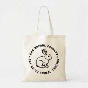 Bolso De Tela La crueldad contra los animales dice no a los ensa