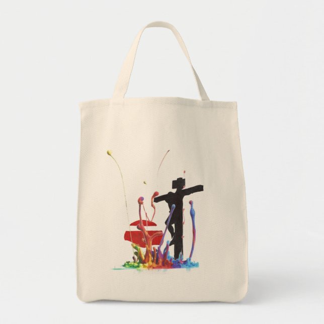 Bolso De Tela la cruz (Frente)