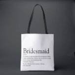 Bolso De Tela La dama de honor es la favorita de la boda de defi<br><div class="desc">Personalice a sus damas de honor para que creen un regalo único. Una manera perfecta de mostrarle lo increíble que es cada día. Diseñado por Thisisnotme©</div>