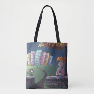 Bolso De Tela La dama del gato en el parque Tote Bag
