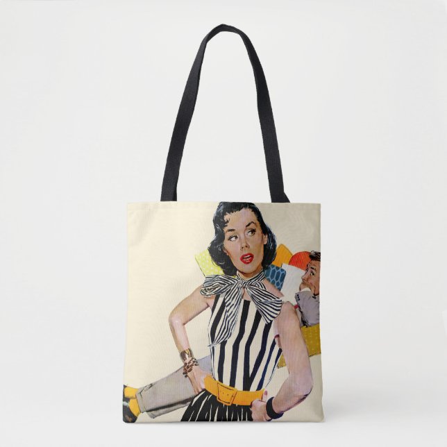 Bolso De Tela La Dama Fue Insultada 2 (Anverso)