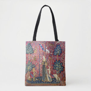 Bolso De Tela La dama y el unicornio, tocan