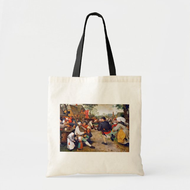 Bolso De Tela La danza campesina, Pieter Bruegel (Frente)
