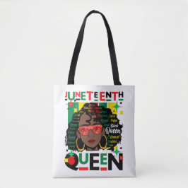 Bolso De Tela La decimoctava reina Melanin Sista Chica negro