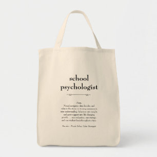 Bolso De Tela La definición de psicólogo escolar gracias a ti