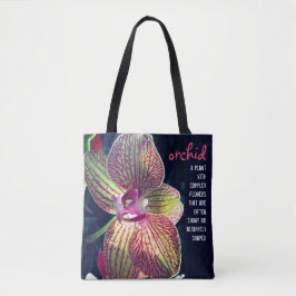 Bolso De Tela La definición de una orquídea