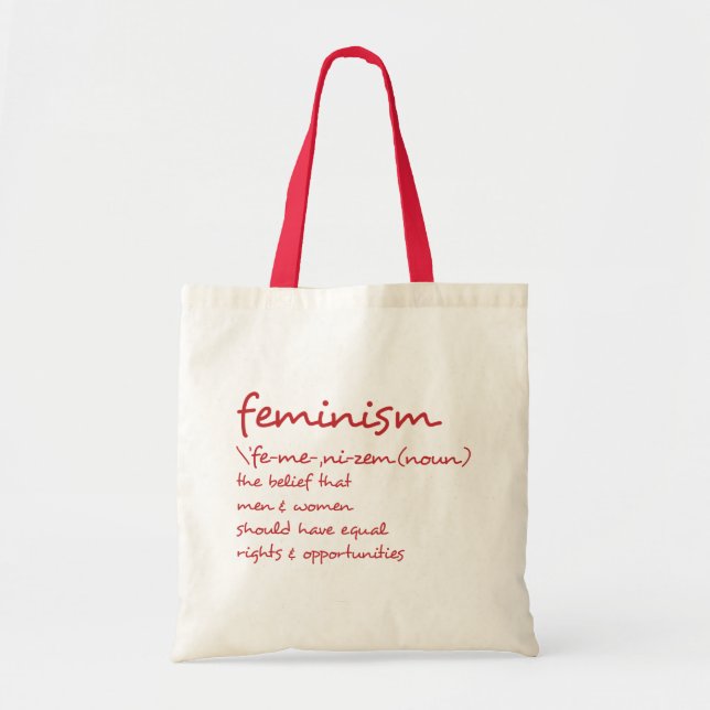 Bolso De Tela La definición del feminismo (Frente)