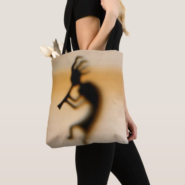 Bolso De Tela La Deidad De Kokopelli De Los Buenos Tiempos (Detalle)