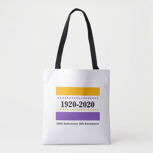 Bolso De Tela La derecha para mujer del Suffragette de votar el (Anverso)
