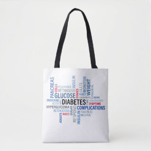 Bolso De Tela La diabetes redacta el tote