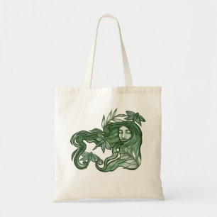 Bolso De Tela La diosa de la libélula verde