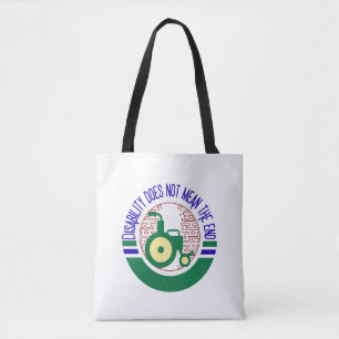Bolso De Tela La discapacidad no significa el fin Inspirational