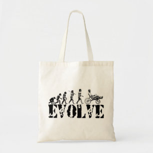 Bolso De Tela La diversión reclinada de la evolución de la