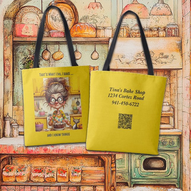 Bolso De Tela La divertida anciana Baker's (Subido por el creador)