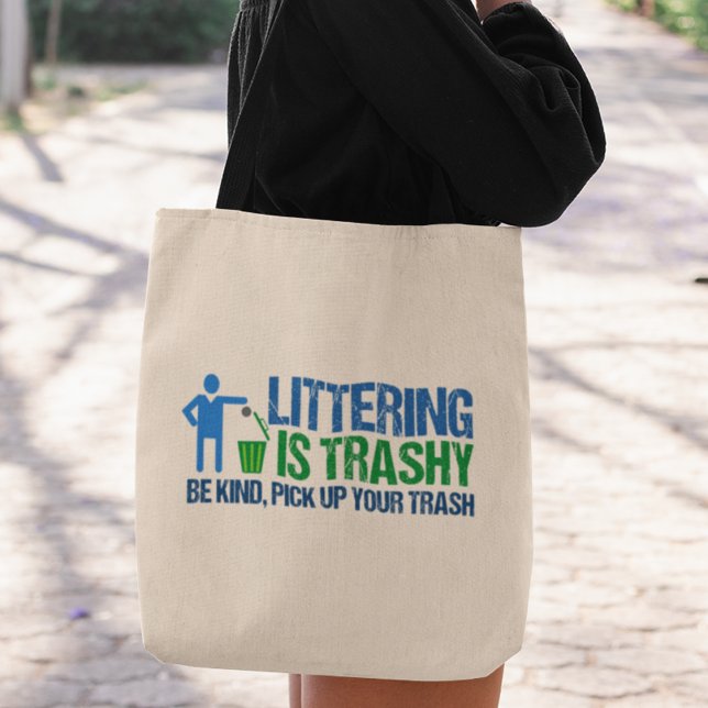 Bolso De Tela La divertida basura conservacionista es un truco (Subido por el creador)