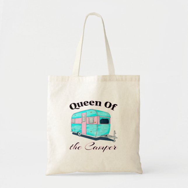 Bolso De Tela La Divertida Reina Del Camper RV (Frente)