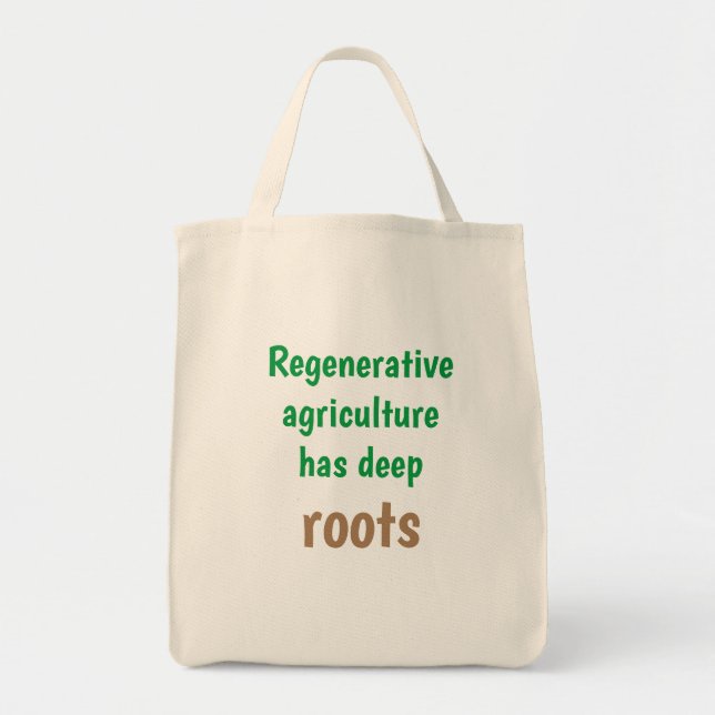 Bolso De Tela "La edad regenerativa tiene raíces profundas", mat (Frente)