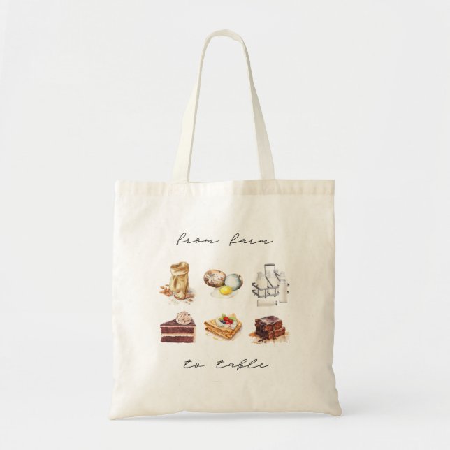 Bolso De Tela La edición de Farm to Table Baker de Tote Bag (Frente)