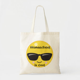 Bolso De Tela La emoji amarilla Homeschool es fresca