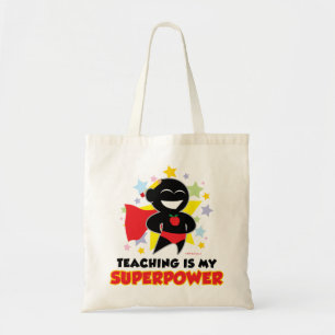 Bolso De Tela La enseñanza es mi superpotencia