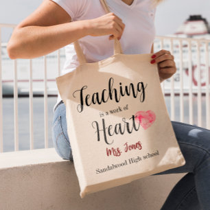 Bolso De Tela La Enseñanza Es Un Trabajo De Fotografía De Profes