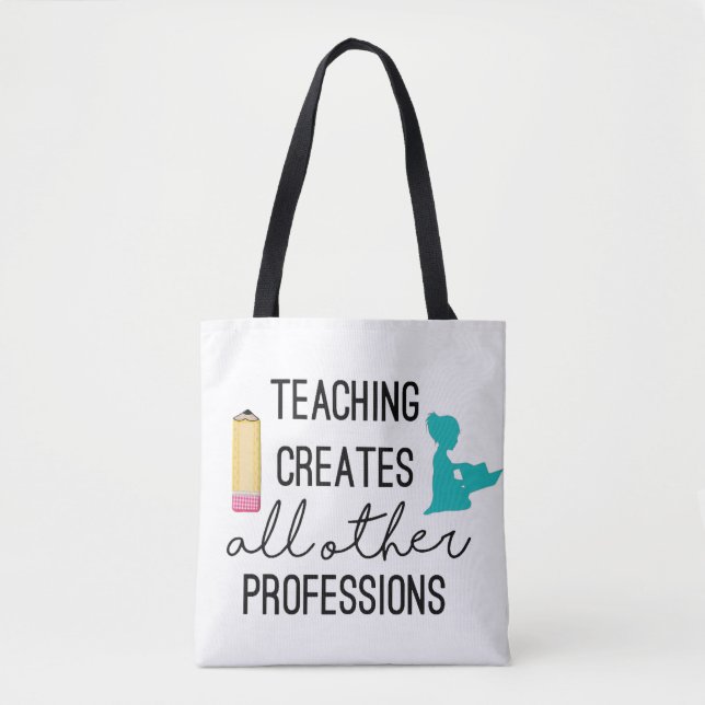 Bolso De Tela La enseñanza personalizada crea profesiones (Anverso)