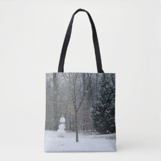 Bolso De Tela La escena de nieve en invierno de los nevados del