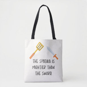 Bolso De Tela La espátula es más poderosa que la espada
