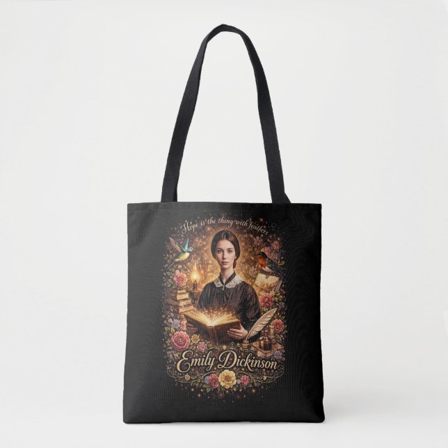 Bolso De Tela La Esperanza Emplumada (Anverso)