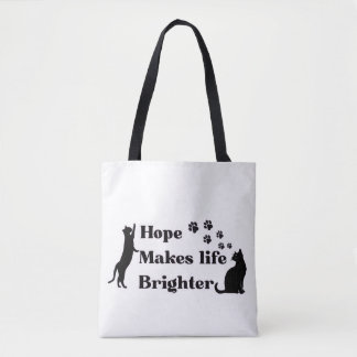 Bolso De Tela La Esperanza Hace la Vida Más Brillante – Inspira
