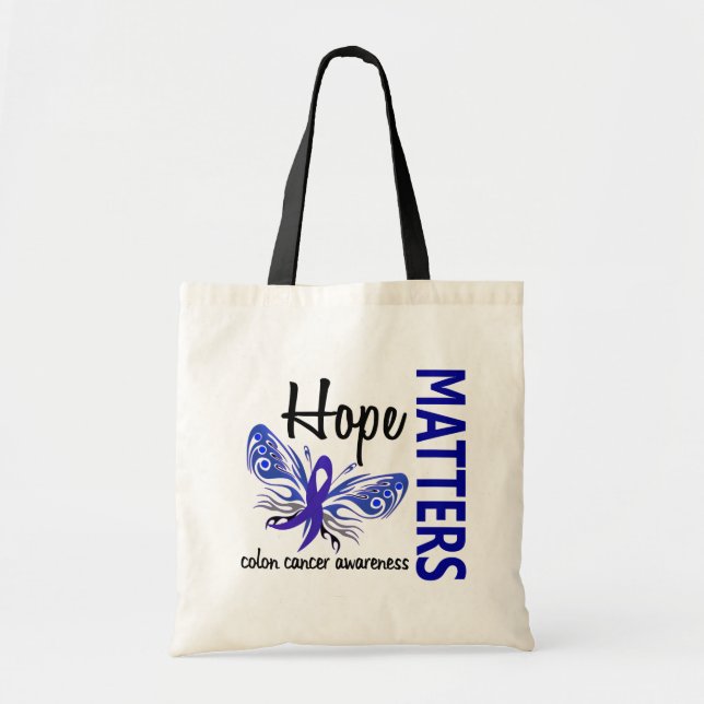 Bolso De Tela La esperanza importa cáncer de colon de la (Frente)