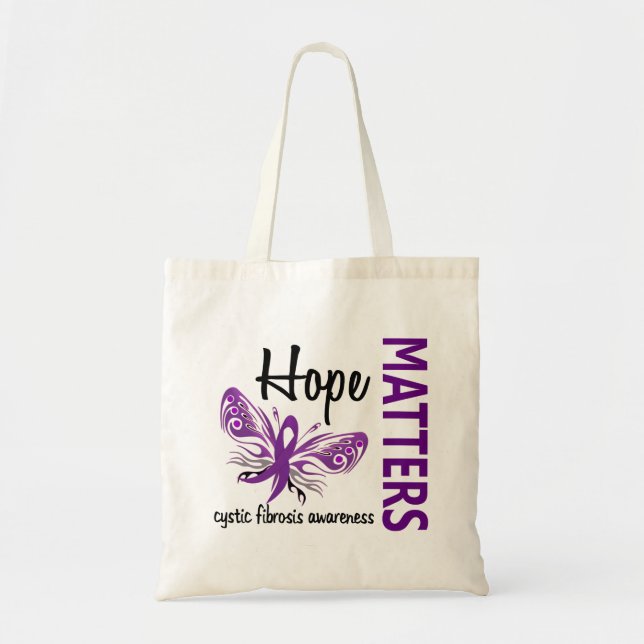 Bolso De Tela La esperanza importa fibrosis quística de la (Frente)