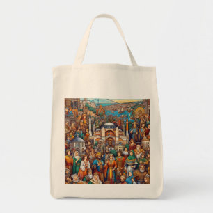 Bolso De Tela La etiqueta de la cultura de Estambul