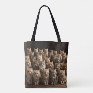 Bolso De Tela la familia de gatos